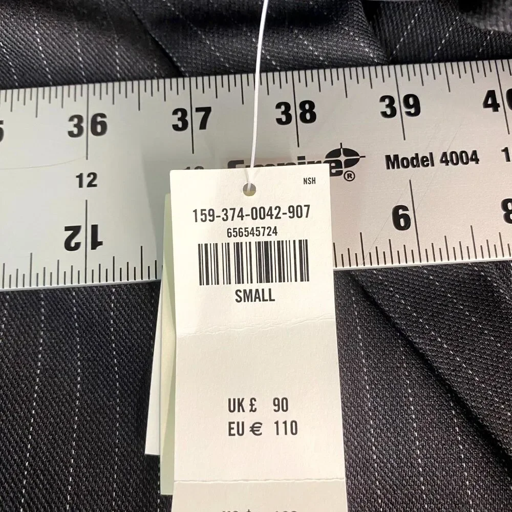 Abercrombie & Fitch Womens Gray Pinstripe Blazer Ladies Size‎ Small NEW